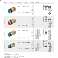 特價銷售 LA39(C)，(C1)(C2)(C3)系列按鈕【金屬中座】